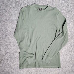 Billabong Adventure Division Thermal Shirt‎ Men L Green Long Sleeve Pullover